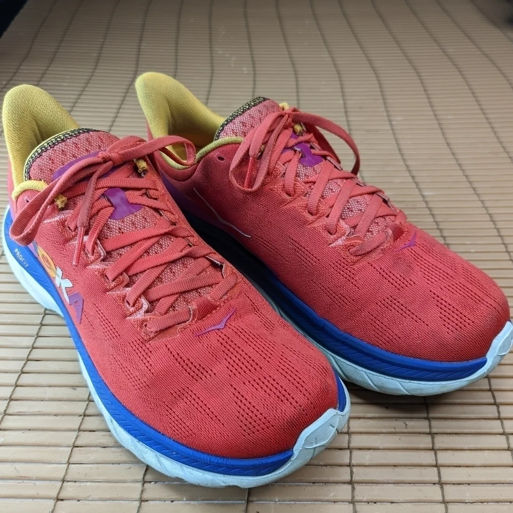 Hoka One One Womens Mach 4 Multi Running Shoes Size 11 B. Fiesta Bluing